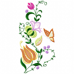 Flowers Embroidery Design 11